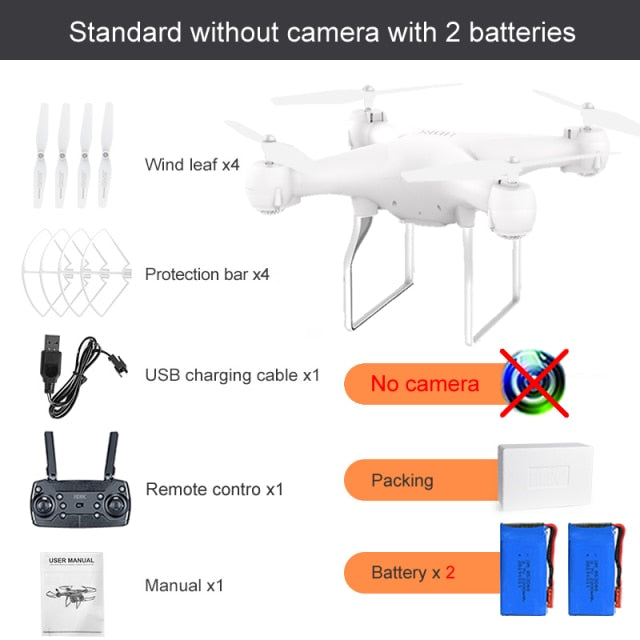 RC Drone FPV Quadcopter UAV with ESC Camera 4K HD Profesional Wide-Angle Aerial Photography Long Life Remote Control Helicopter