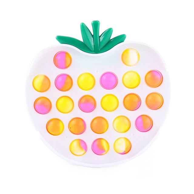 Emulation Food Pizza Pop It Push Bubble Fidget Toys Adult Stress Relief Squeeze Toy Antistress Popit Soft Squishy Kids Toy Gifts