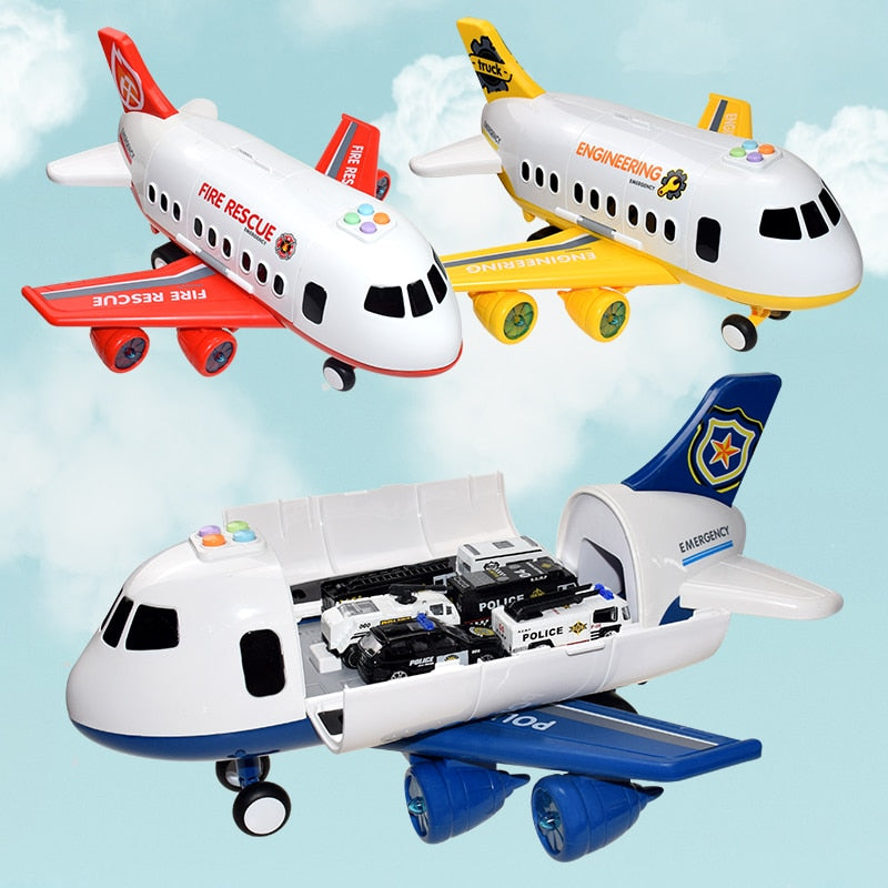 Toy Car Music Story Simulation Track Inertia Aircraft Children Large Size Passenger Toy Plane