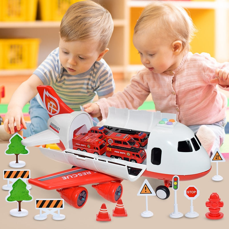 Toy Car Music Story Simulation Track Inertia Aircraft Children Large Size Passenger Toy Plane