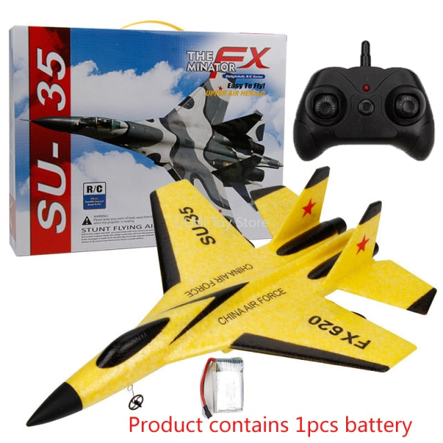 New SU-35 RC Remote Control Airplane 2.4G Remote Control Fighter Hobby Plane Glider Airplane EPP Foam Toys RC Plane Kids Gift