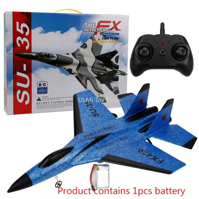 New SU-35 RC Remote Control Airplane 2.4G Remote Control Fighter Hobby Plane Glider Airplane EPP Foam Toys RC Plane Kids Gift