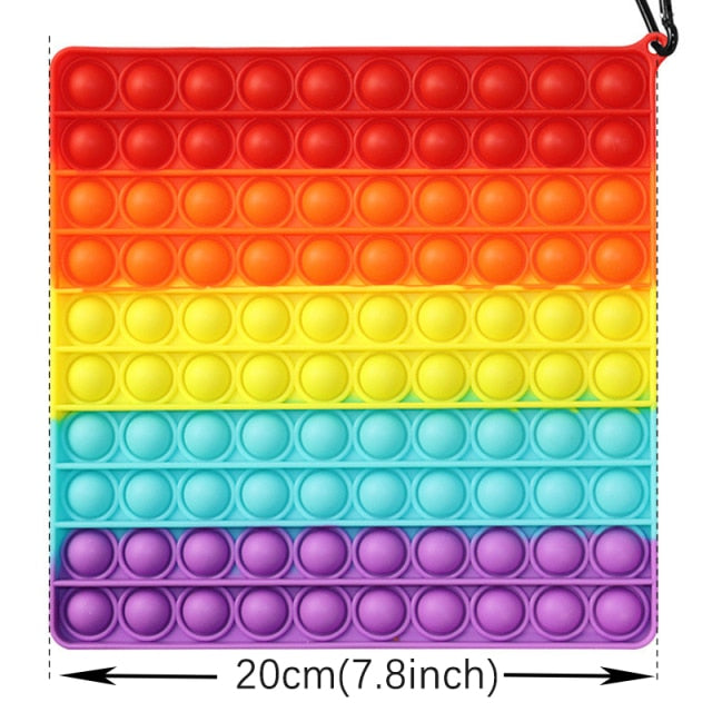 Giant Pop Its Big Antistress Push Pop Bubble 20-50cm Fidget Toys Popite Luminous Large Simpl Dimmer Figet Toy Kids Tie Dye Game