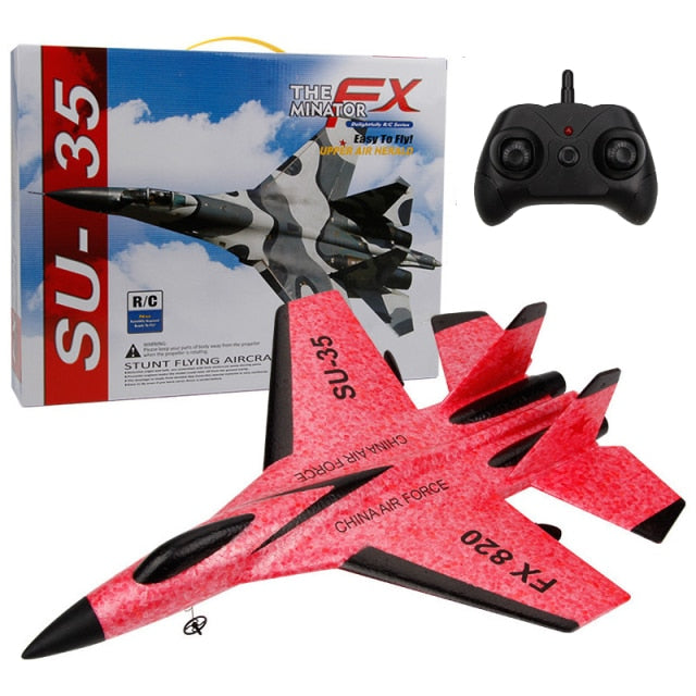 2.4G Glider RC Drone SU35 Fixed Wing Airplane Hand Throwing Foam Dron Electric Remote Control Outdoor RC Plane Toys for Boys F22