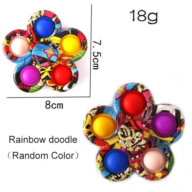 Antistress Toy simple dimple rainbow push it Bubble pack de fidget Toys pack anti stress popits Bubbles anti-stress Toy children