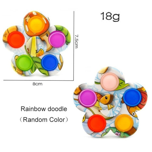 Antistress Toy simple dimple rainbow push it Bubble pack de fidget Toys pack anti stress popits Bubbles anti-stress Toy children