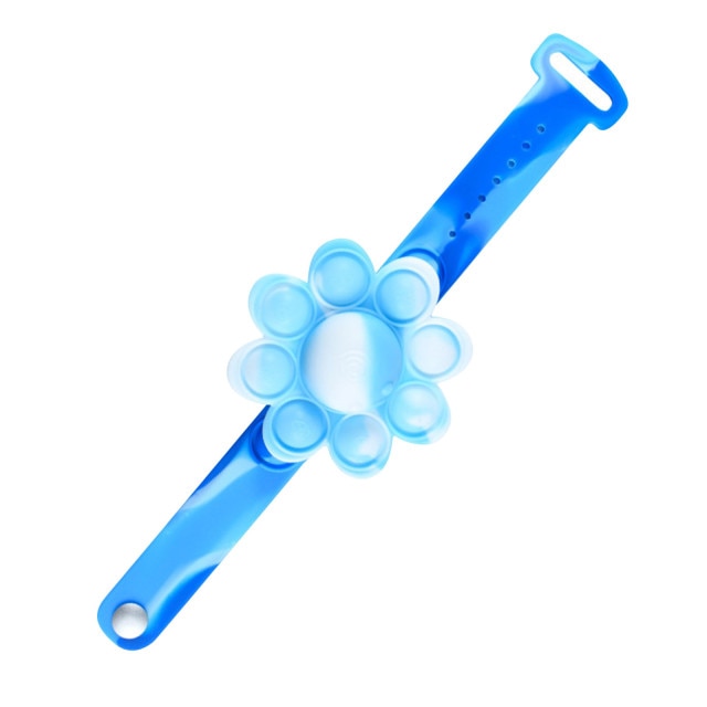 Pops Bubble Simple Dimple Toy Its Fidget Anti Stress Relief Silicone Bracelet Anxiety Sensory For Autism Children