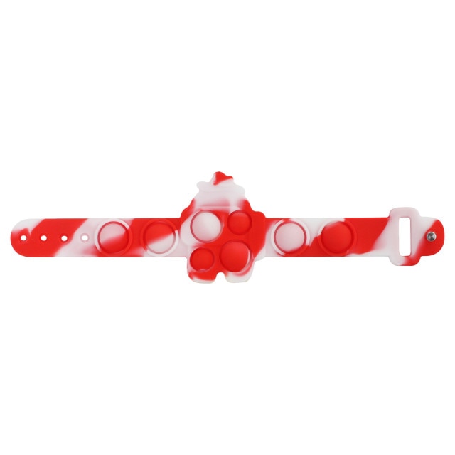 Pops Bubble Simple Dimple Toy Its Fidget Anti Stress Relief Silicone Bracelet Anxiety Sensory For Autism Children