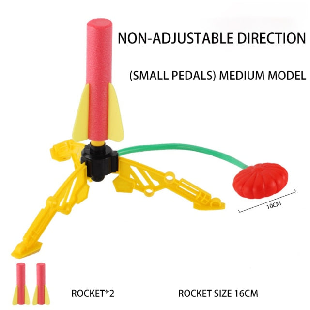 Kids Air Pressed Stomp Rocket Pedal Games Outdoor Sports Kids League Launchers Step Pump Skittles Children Foot Family Game Toy