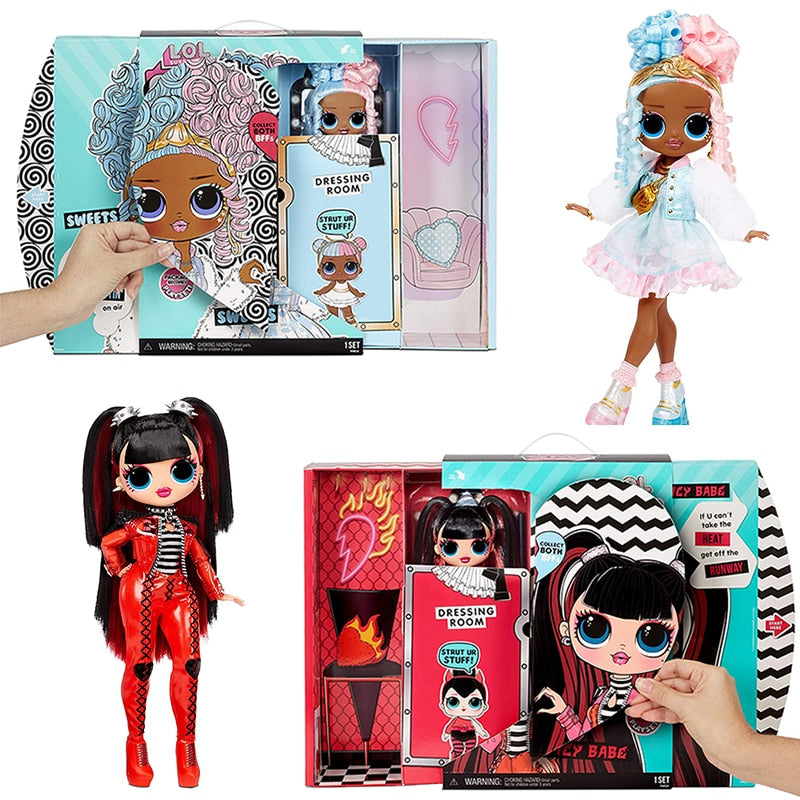 Original LOL Surprise OMG Series 4 Sweets Spicy Babe Fashion Doll with 20 Surprises Dress Up Doll Set Toy for Girls Gift