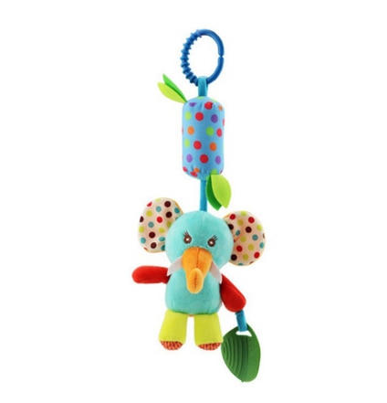 New Arrival  Soft Giraffe Animal Handbells Rattles Plush Infant Baby development Handle Toys Hot Selling WIth Teether Baby Toy