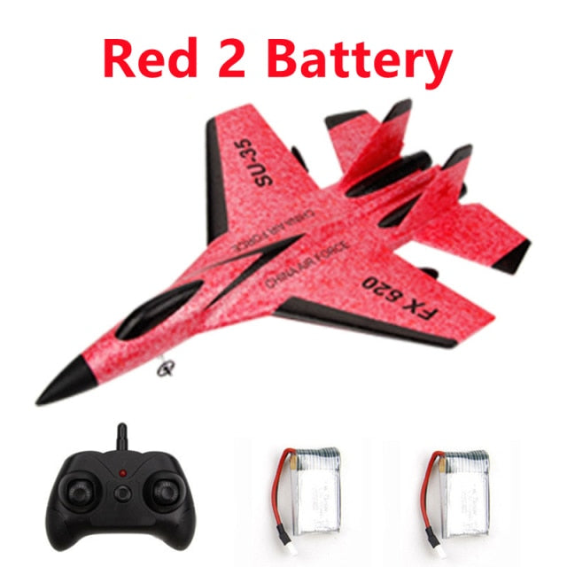 FX-620 SU-35 RC Remote Control Airplane 2.4G Remote Control Fighter Hobby Plane Glider Airplane EPP Foam Toys RC Plane Kids Gift