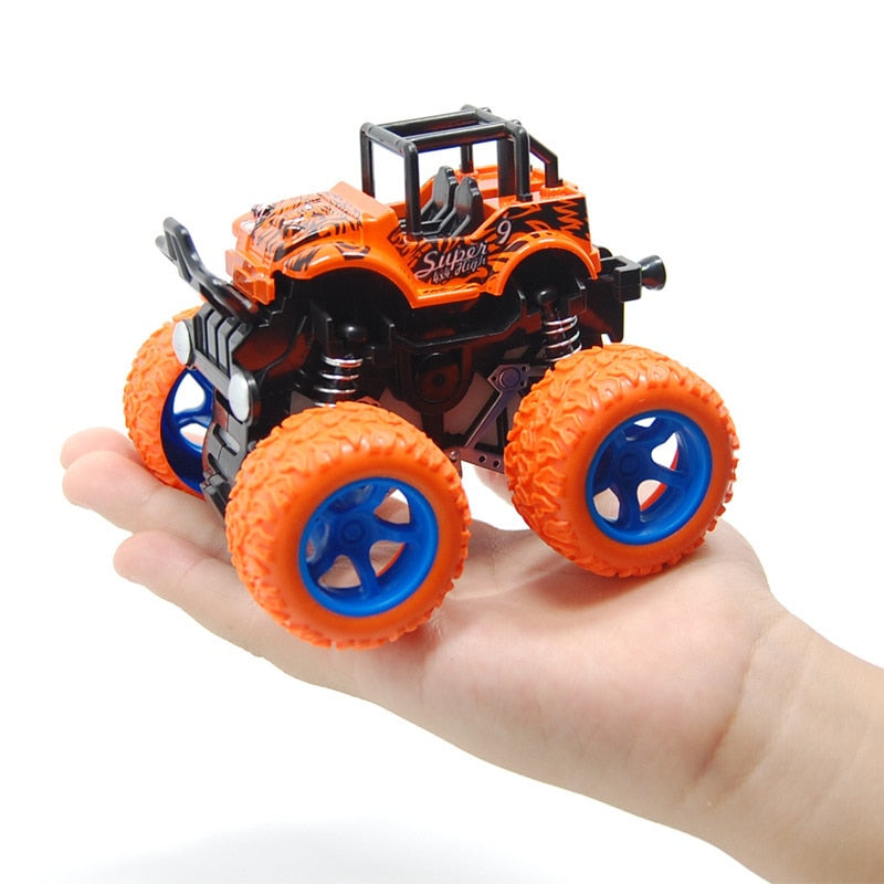 Big Wheel Monster Truck 360 Degree Flipping Car Inertia Friction Power SUV Diecast Outdoor Toys For Children