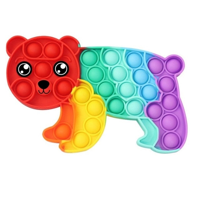 Antistress Toy simple dimple rainbow push it Bubble pack de fidget Toys pack anti stress popits Bubbles anti-stress Toy children