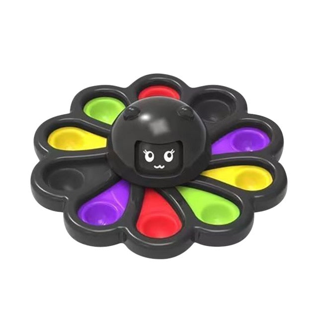 Antistress Push Bubbles Fidget Spinner Fidget Toys For Adults Children Kids Relieve Stress Pops Face Change Finger Spinner Toy