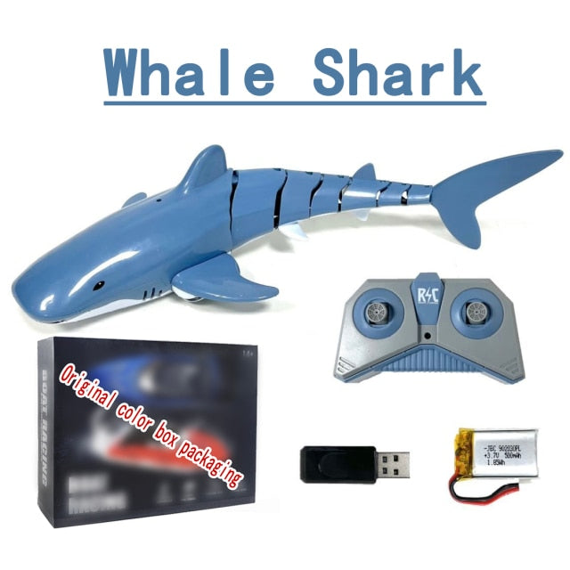 Funny RC Shark Toy Remote Control Animals Robots Bath Tub Pool Electric Toys for Kids Boys Children Cool Stuff Sharks Submarine