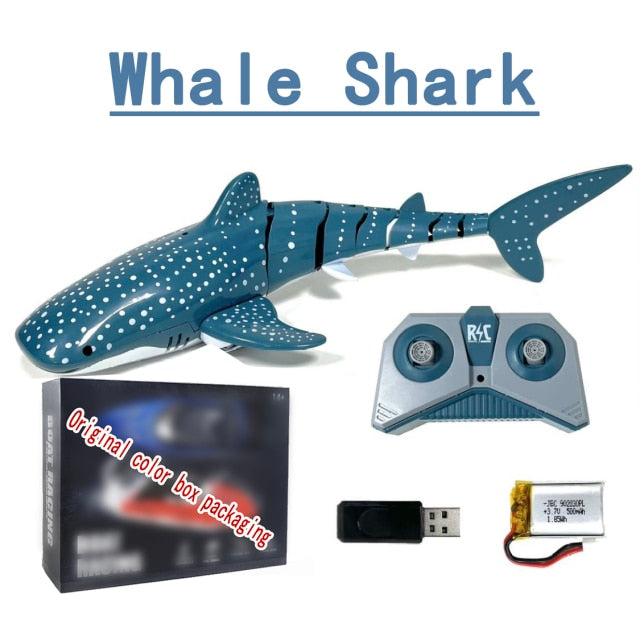 Funny RC Shark Toy Remote Control Animals Robots Bath Tub Pool Electric Toys for Kids Boys Children Cool Stuff Sharks Submarine