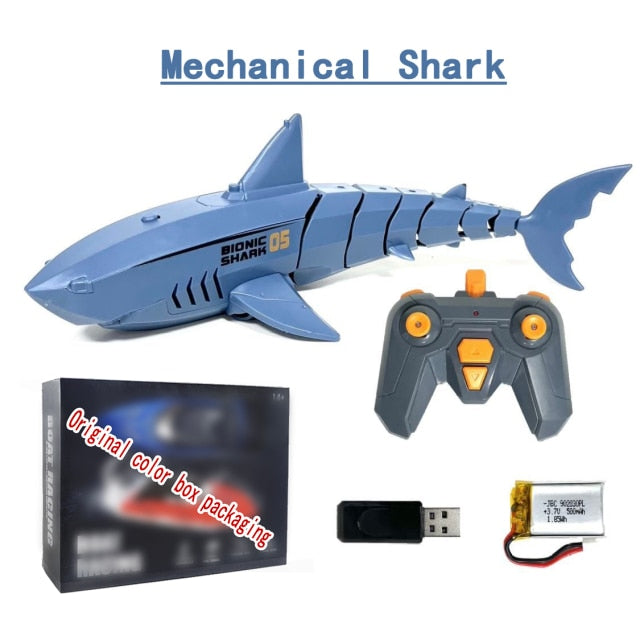 Funny RC Shark Toy Remote Control Animals Robots Bath Tub Pool Electric Toys for Kids Boys Children Cool Stuff Sharks Submarine