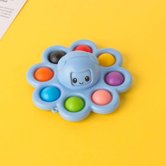 Antistress Push Bubbles Fidget Spinner Fidget Toys For Adults Children Kids Relieve Stress Pops Face Change Finger Spinner Toy