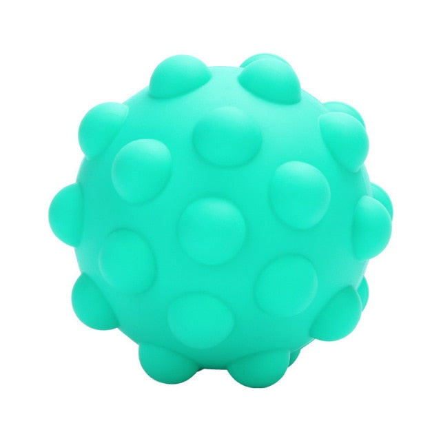 Popite Ball Cube Squishy Shape Fidget Toys Silicone 3D Decompression Ball Kid Stress Relief Push Bubble Sensory Toy