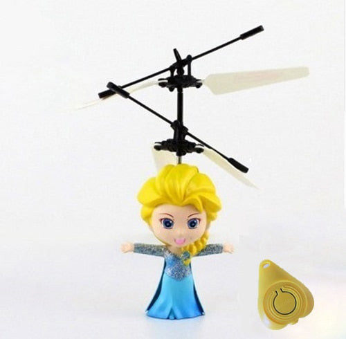 Nicce Mini drone RC drone Helicopter Infrared Induction Flying Quadcopter Dolls Magical Princess Cute Doll Flying Toy