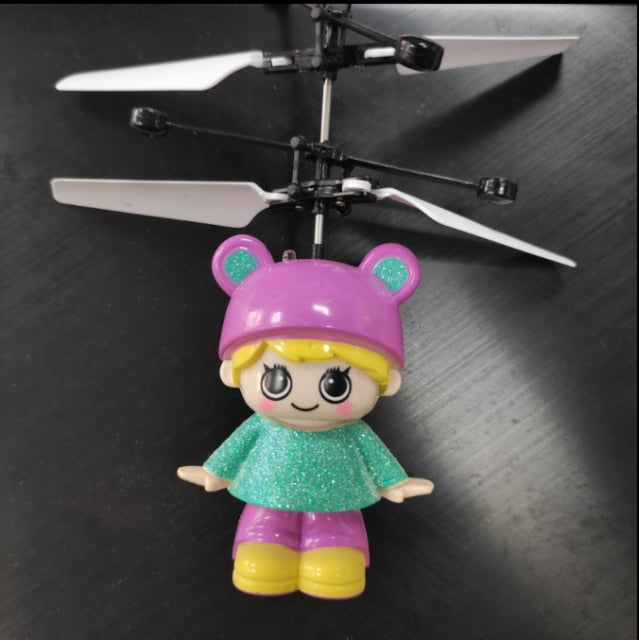 Nicce Mini drone RC drone Helicopter Infrared Induction Flying Quadcopter Dolls Magical Princess Cute Doll Flying Toy