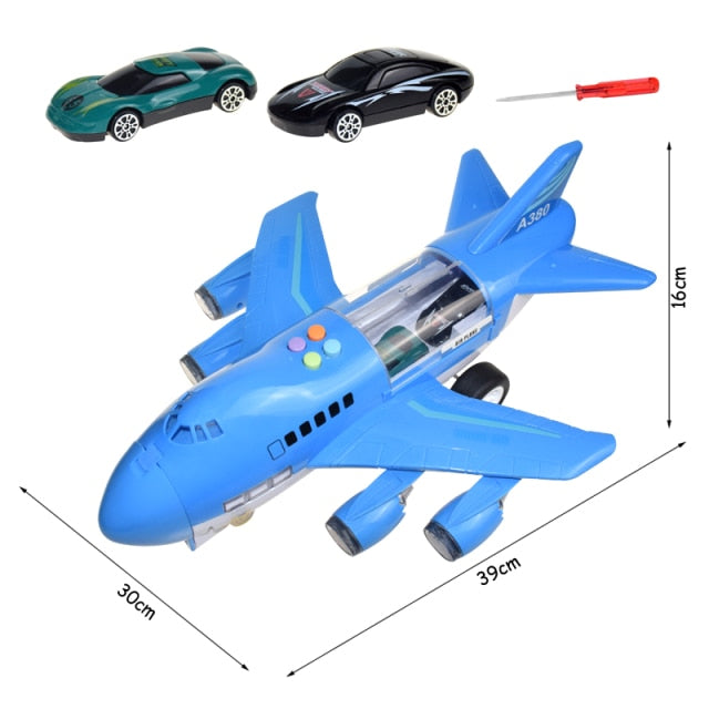 Toy Car Music Story Simulation Track Inertia Aircraft Children Large Size Passenger Toy Plane