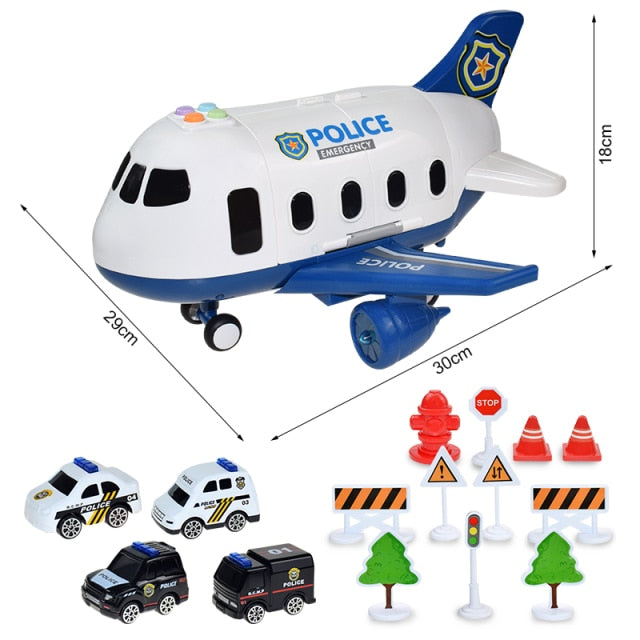 Toy Car Music Story Simulation Track Inertia Aircraft Children Large Size Passenger Toy Plane