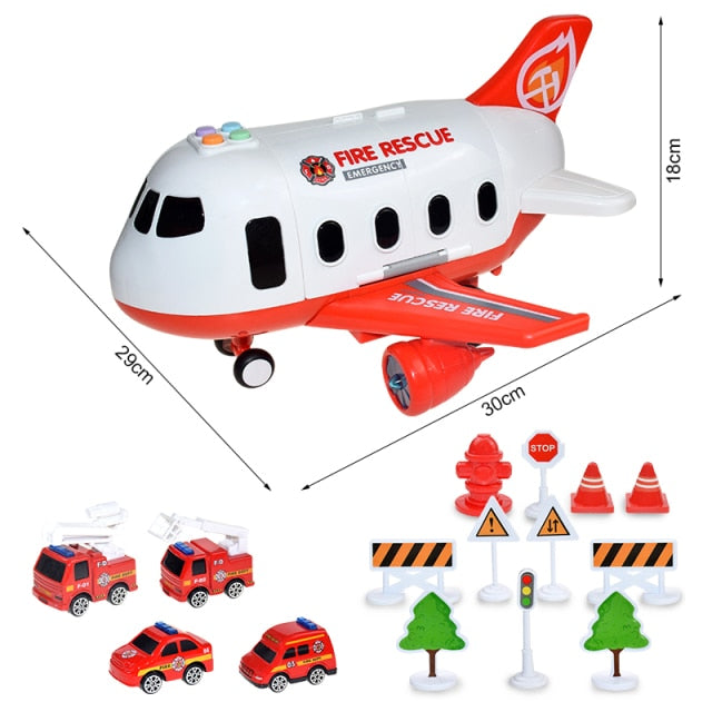 Toy Car Music Story Simulation Track Inertia Aircraft Children Large Size Passenger Toy Plane