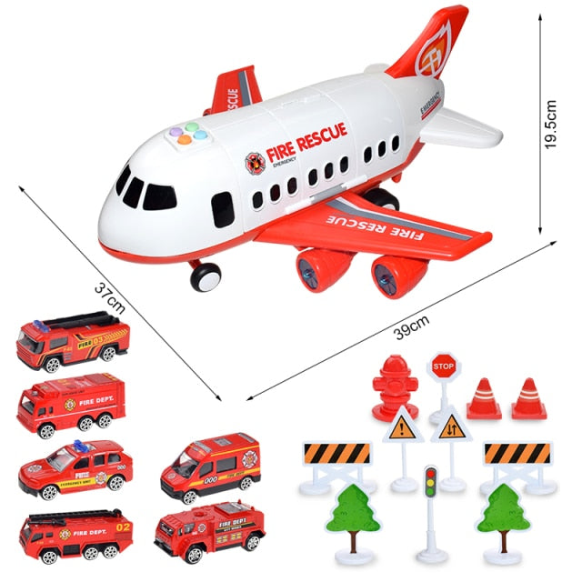 Toy Car Music Story Simulation Track Inertia Aircraft Children Large Size Passenger Toy Plane