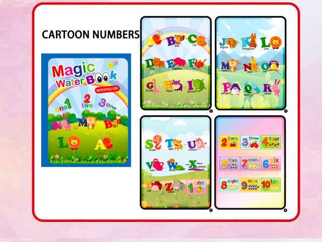 Magical Book Water Drawing Montessori Toys Reusable Coloring Book Magic Water Drawing Book Sensory Early Education Toys